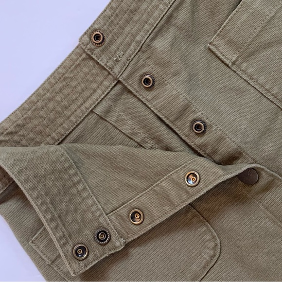Madewell Raw-Hem A-Line Mini Skirt in Kale Size 2 - Picture 8 of 9